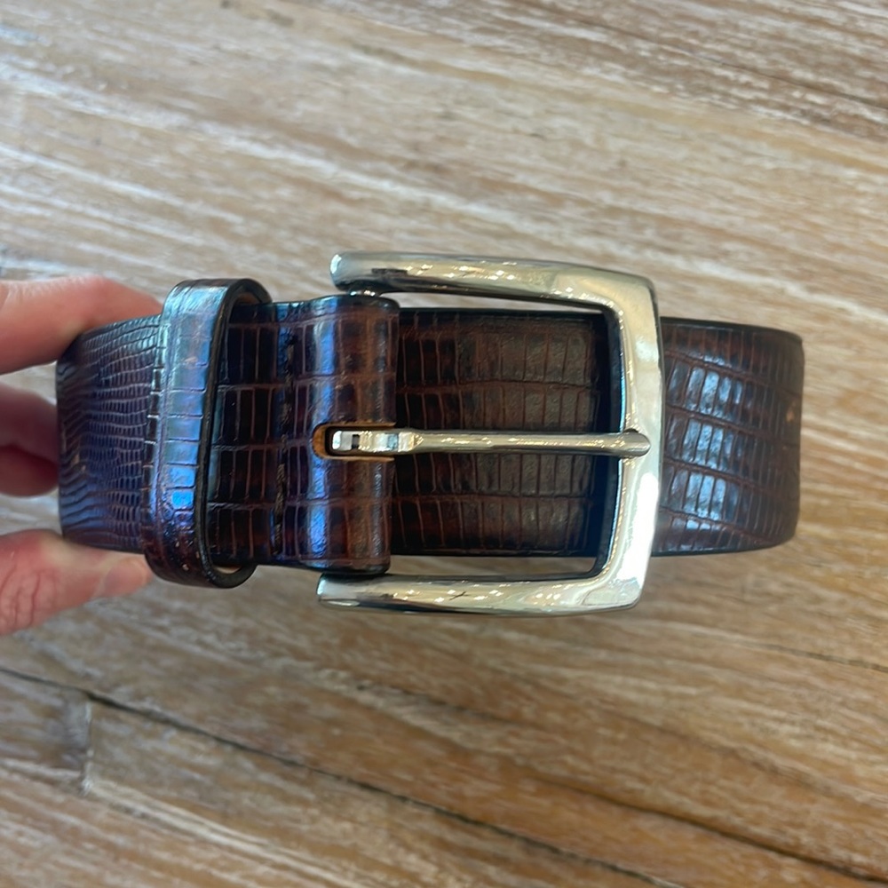 Quelli della Pelle men’s hand made Italian belt (44 inch long)